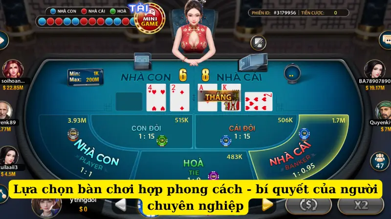 Lựa chọn bàn chơi hợp phong cách - bí quyết của người chuyên nghiệp